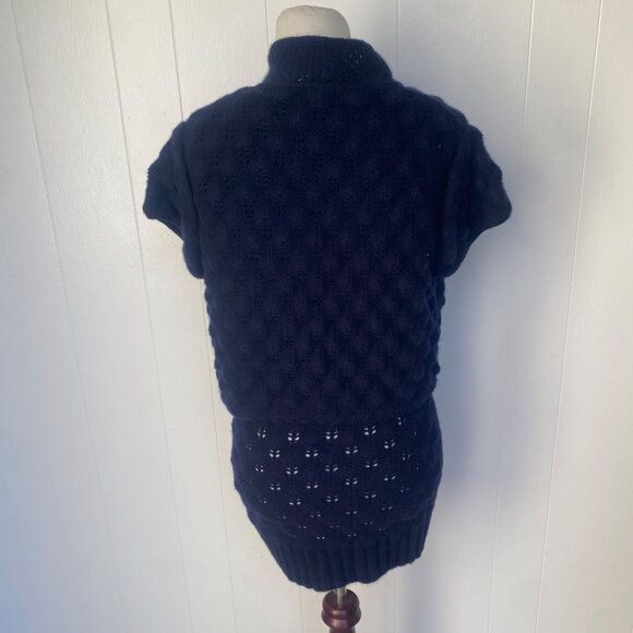 Carolina Herrera Cashmere Sleeveless Long Sweater Shrug Cardigan Set - Picture 5 of 9